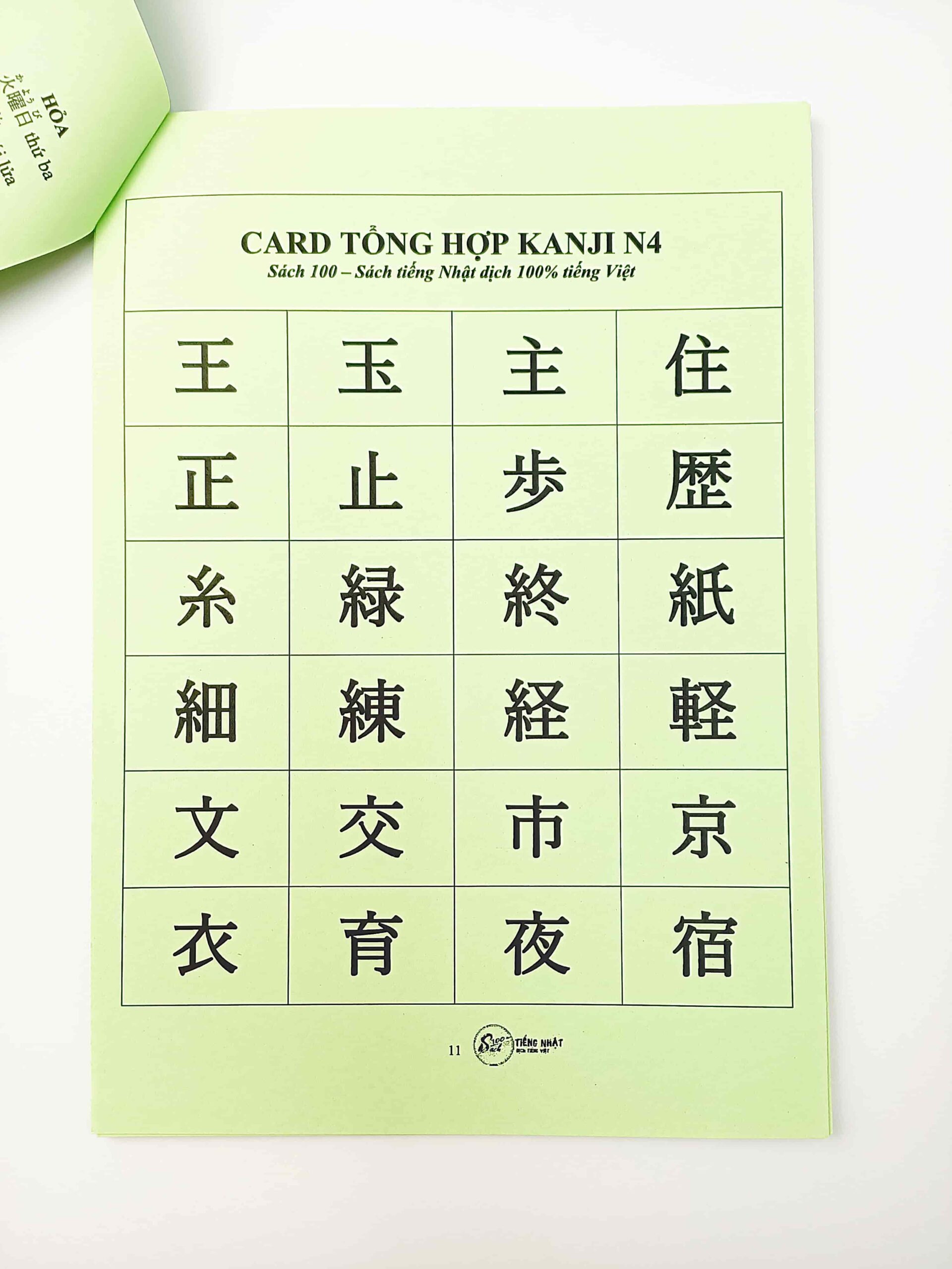 flashcard kanji n4 n5